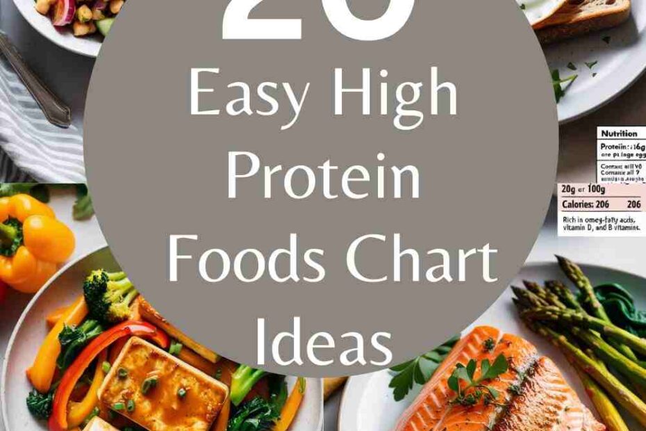 High Protein Foods Chart Ideas 