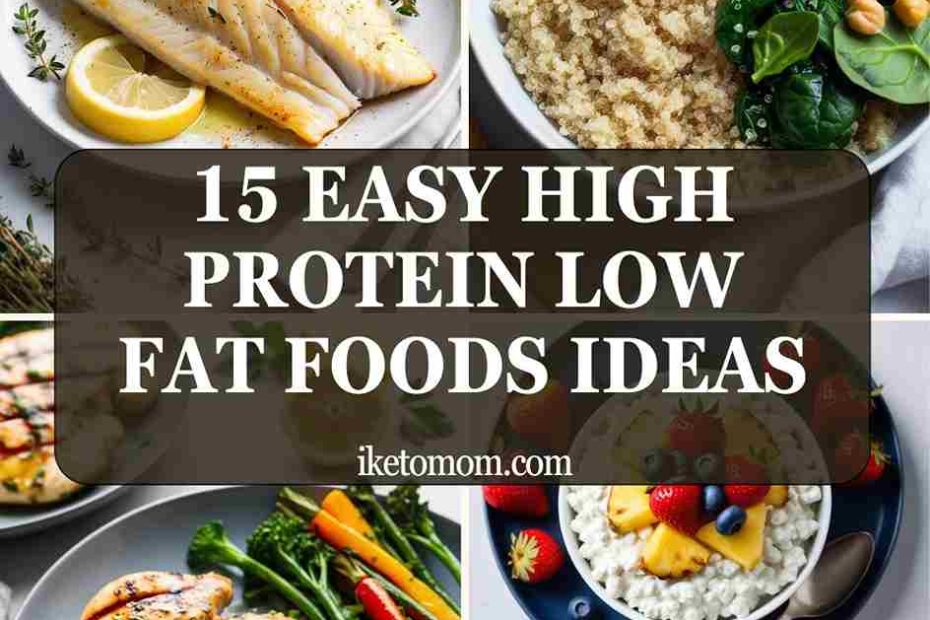 High Protein Low Fat Foods Ideas