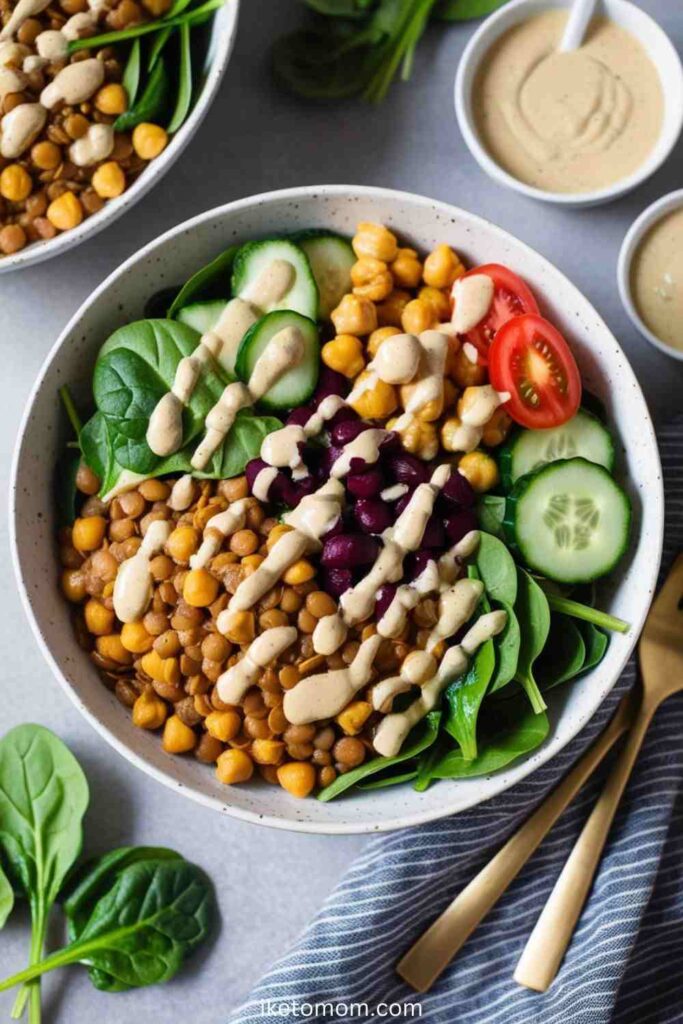 Lentil & Chickpea Buddha Bowl