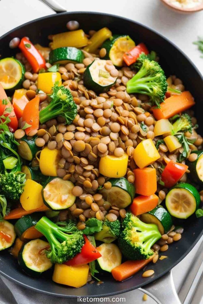 Lentil and Veggie Stir-fry