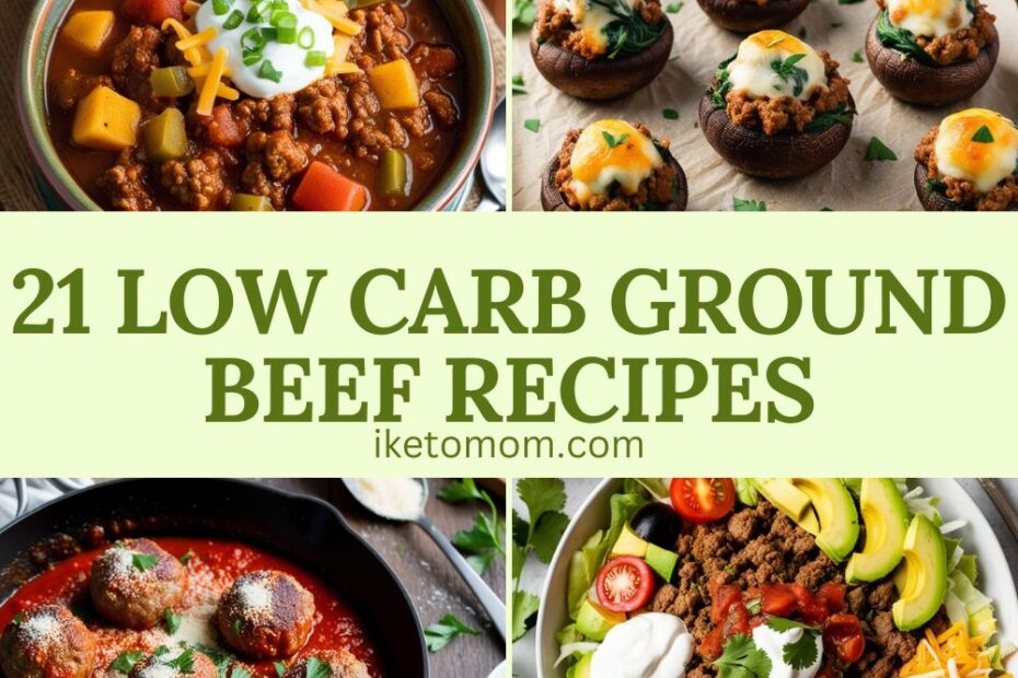 Low Carb Ground Beef Recipes