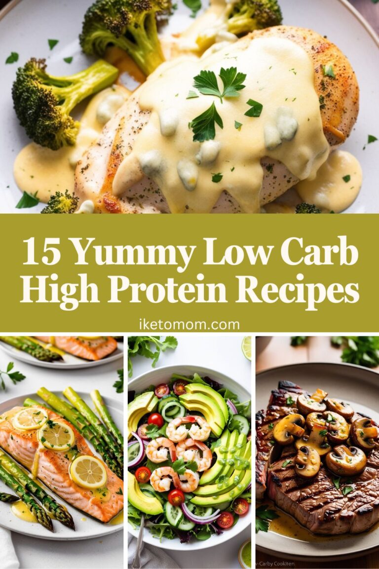 15 Yummy Low Carb High Protein Recipes - i Keto Mom [Best and Easy Low ...