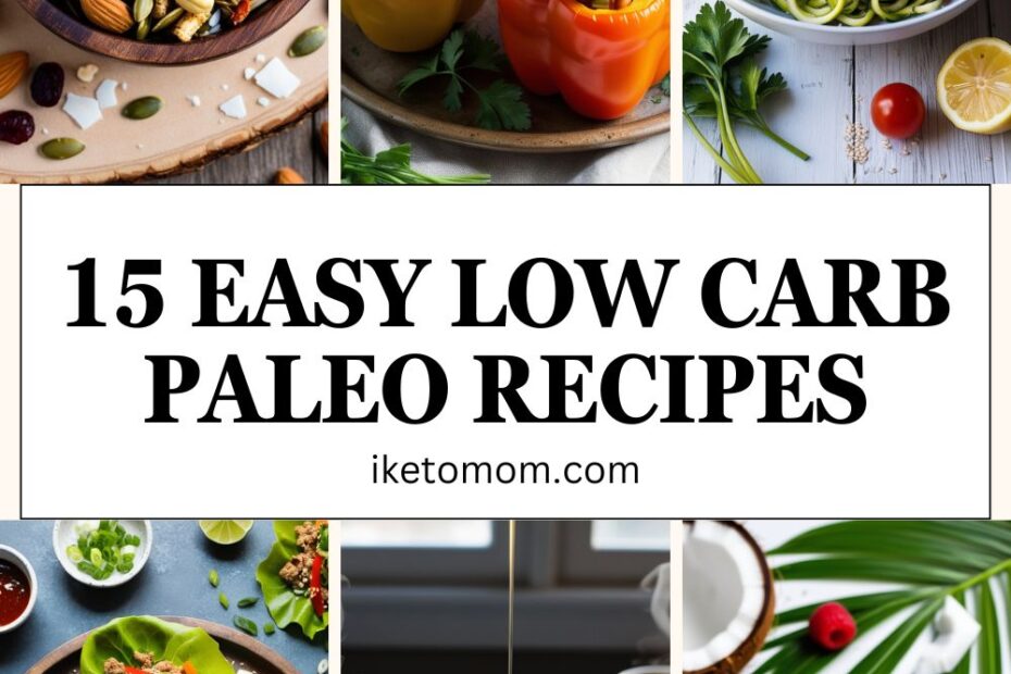 Low Carb Paleo Recipes