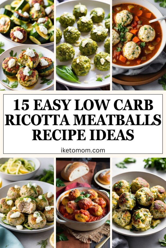 Low Carb Ricotta Meatballs Recipe Ideas