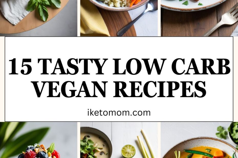 Low Carb Vegan Recipes