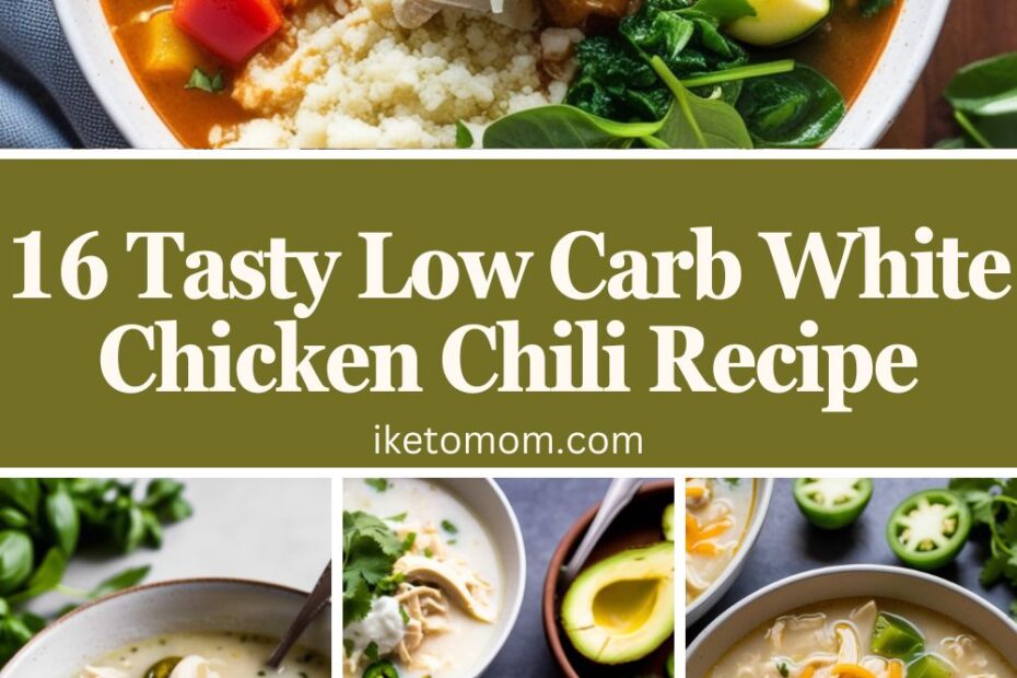 Low Carb White Chicken Chili Recipe