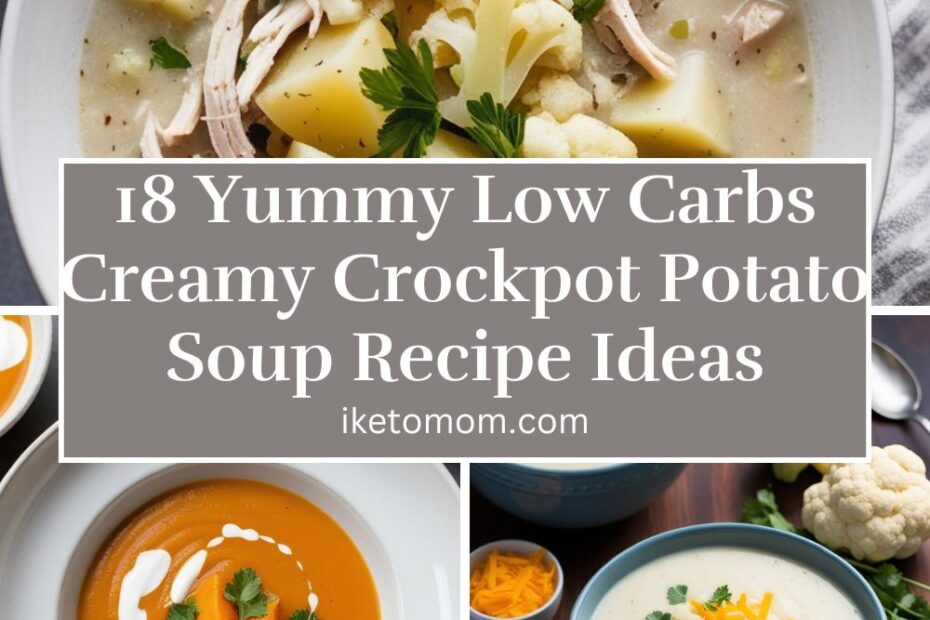 Low Carbs Creamy Crockpot Potato Soup Recipe Ideas