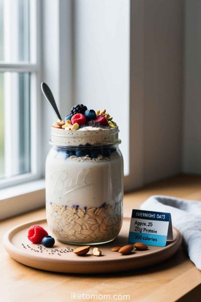 Overnight Oats with Protein Powder