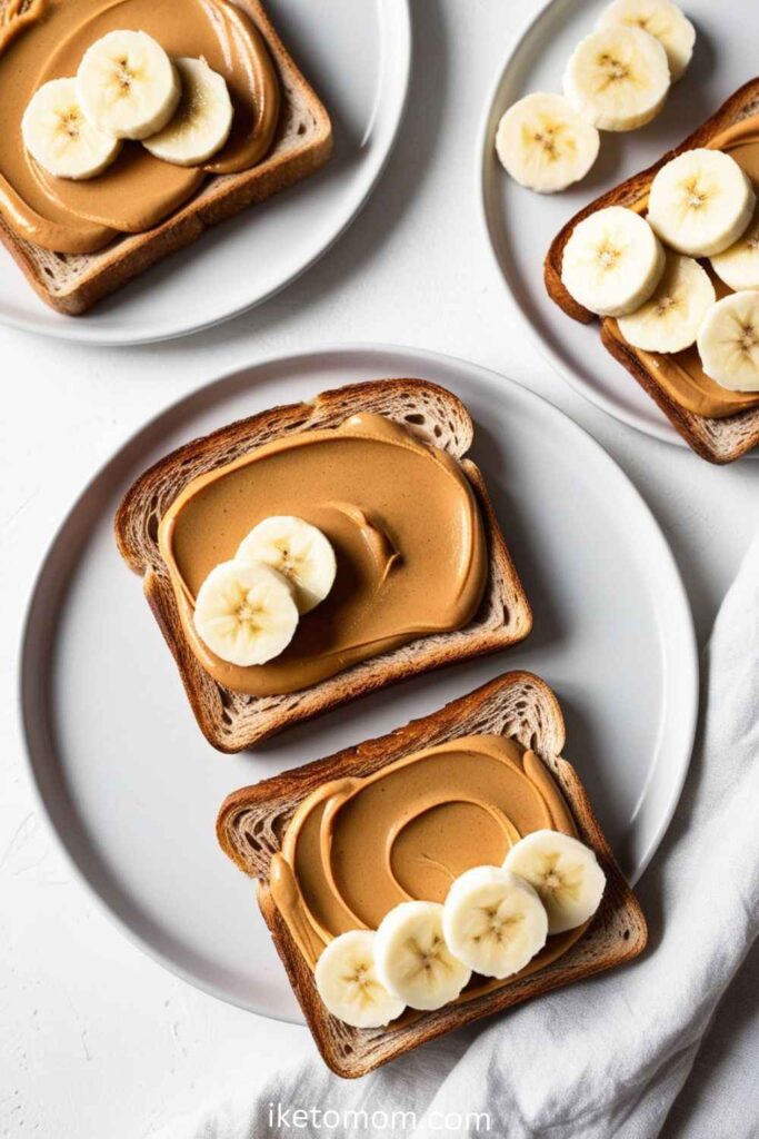 Peanut Butter and Banana Toast