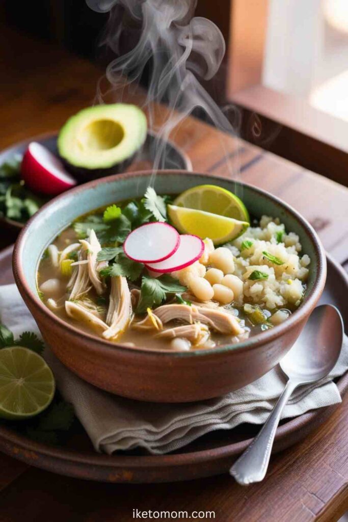 Pozole with Cauliflower Rice