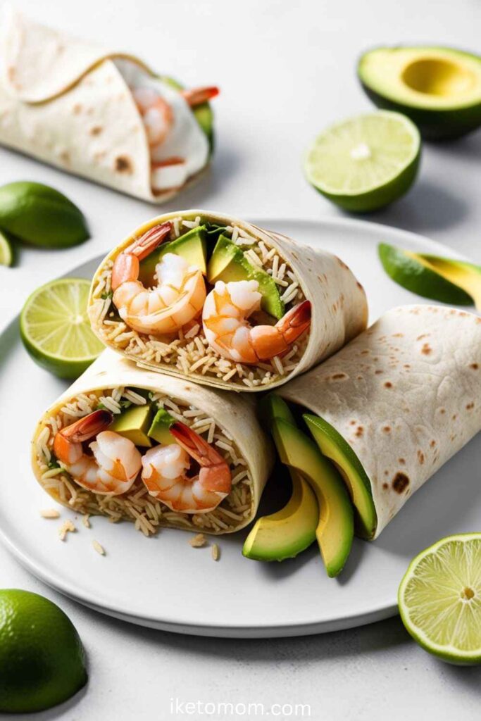 Prawns and Rice Burrito