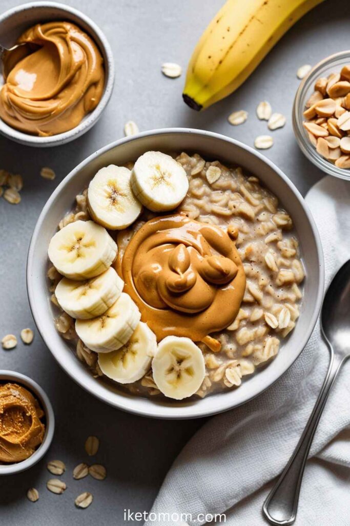 Protein-Packed Oatmeal with Peanut Butter and Banana