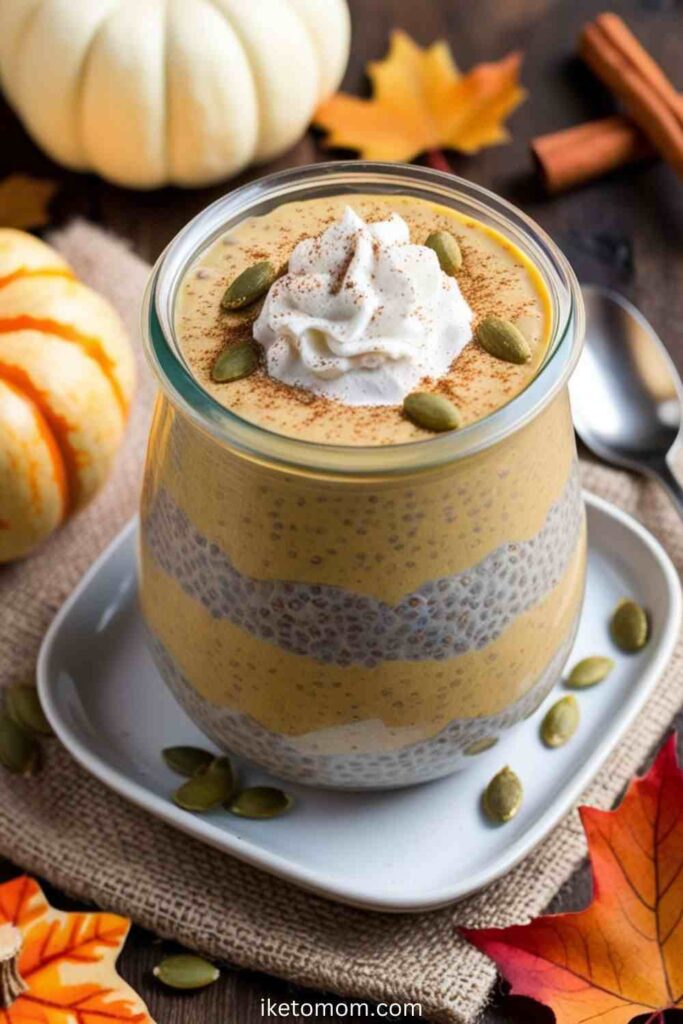 Low Carb Pumpkin Recipes Pumpkin Spice Chia Pudding