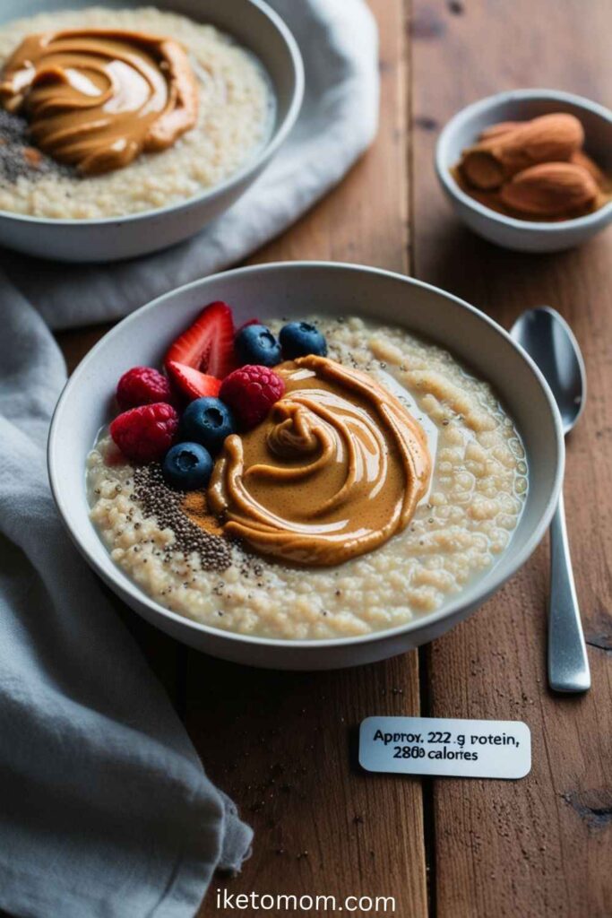 Quinoa Porridge with Almond Butter