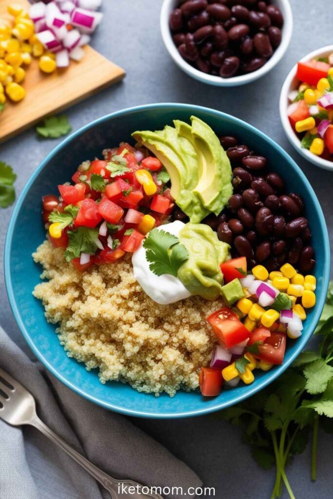 Quinoa and Black Bean Burrito Bowl