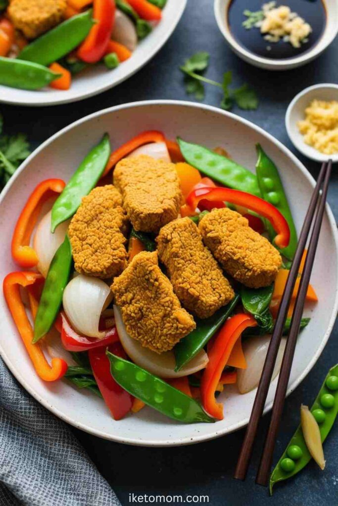 Seitan Stir Fry with Veggies