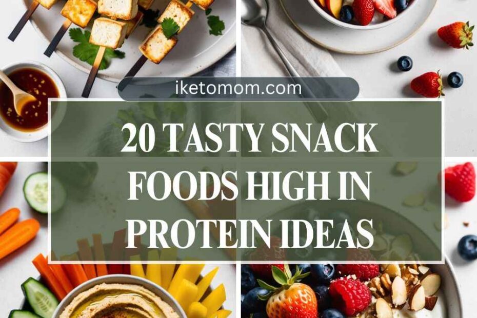 Snack Foods High In Protein Ideas.