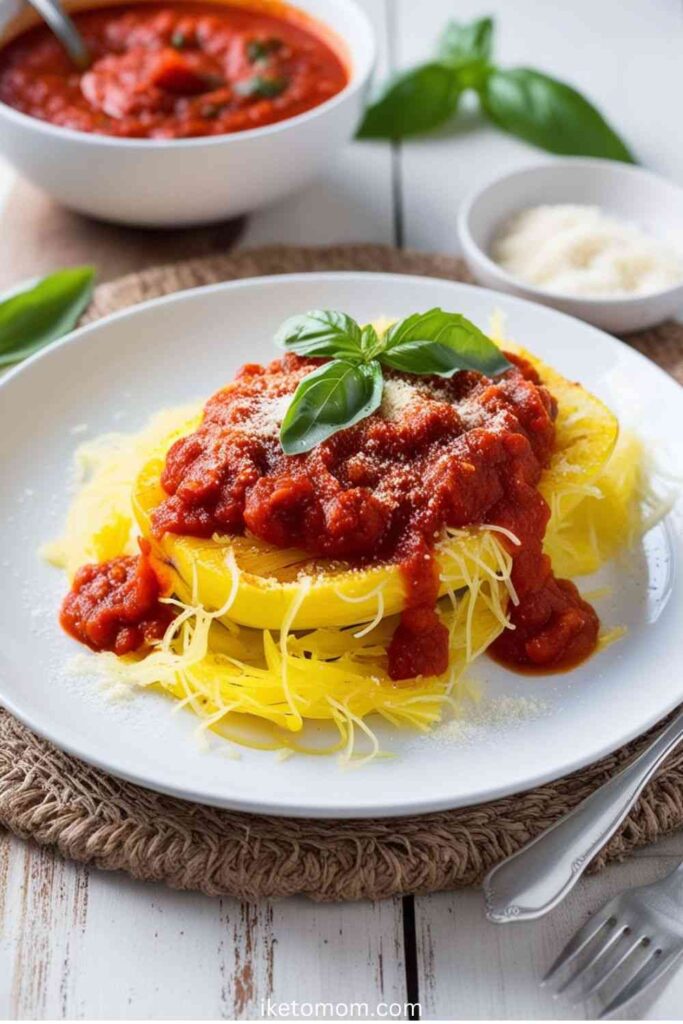 Spaghetti Squash with Marinara Sauce