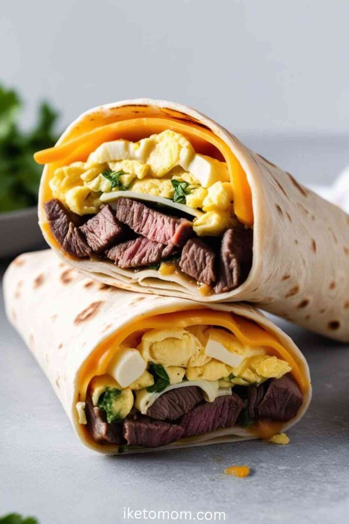 High Protein Breakfast Ideas Steak and Egg Burrito (Sonic)