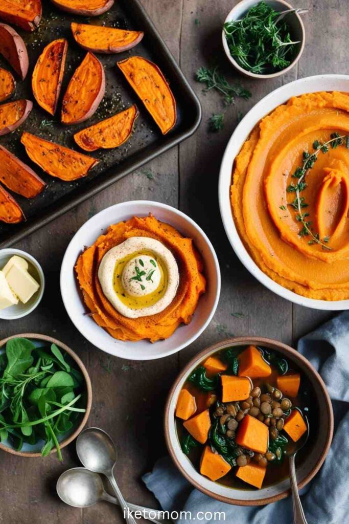 Vegetable Foods High in Protein Sweet Potatoes