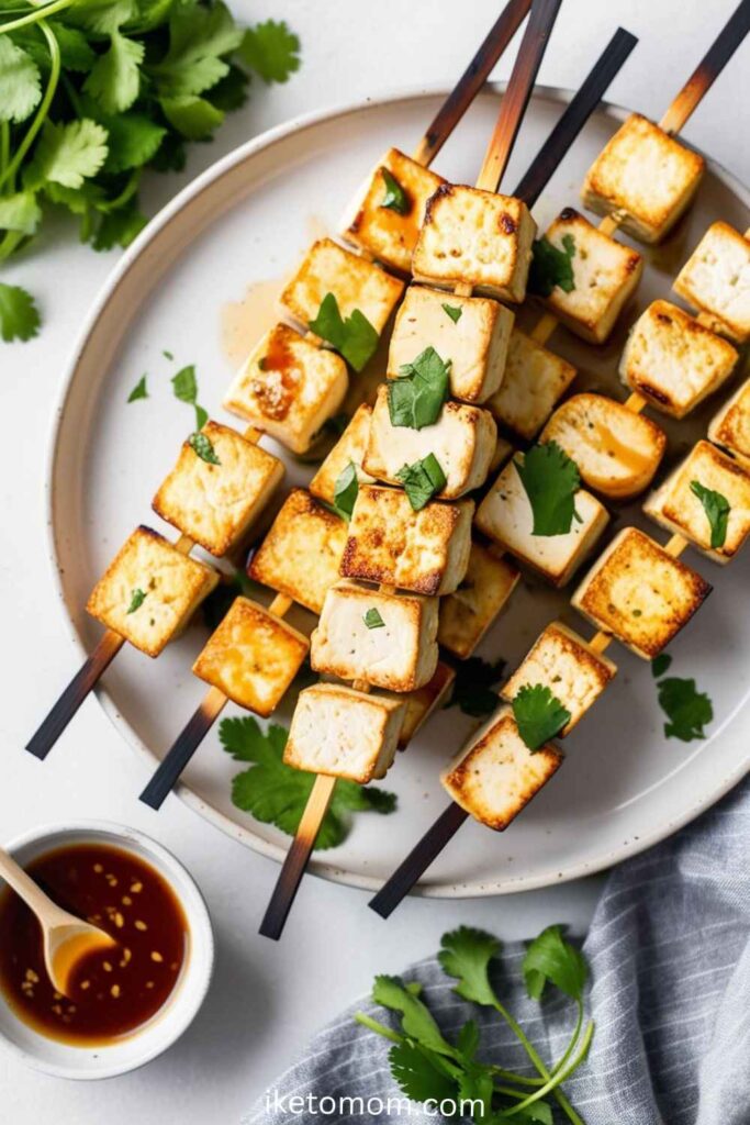 Snack Foods High In Protein Ideas Tofu Skewers