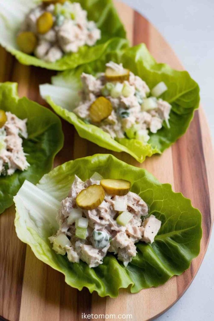 Tuna Salad Lettuce Cups