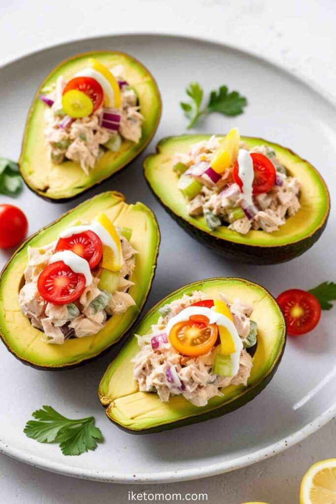 Tuna Salad-Stuffed Avocados