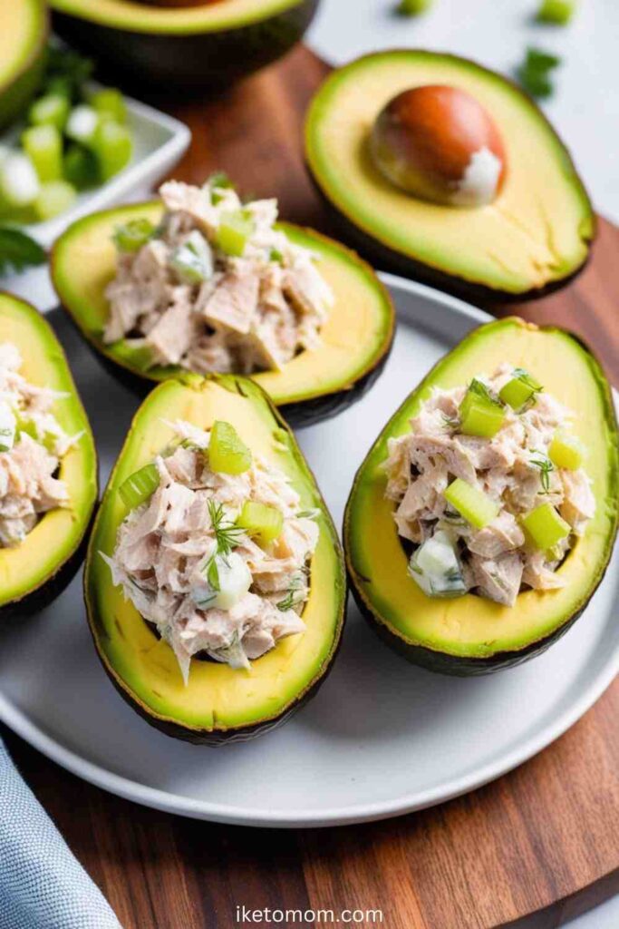 Tuna Salad Stuffed Avocados