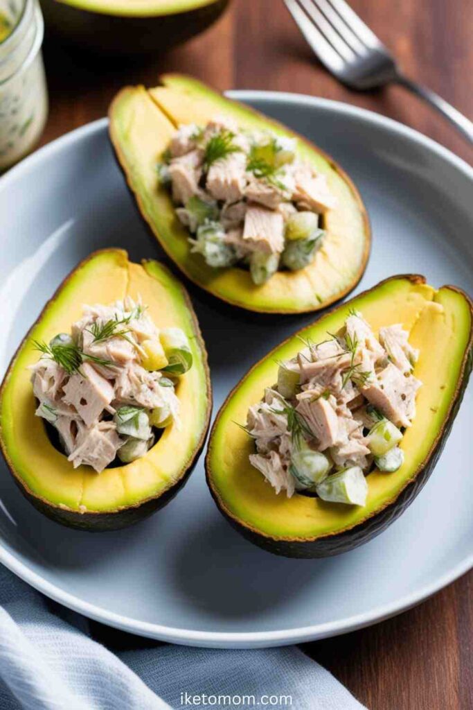 Tuna Salad Stuffed Avocados