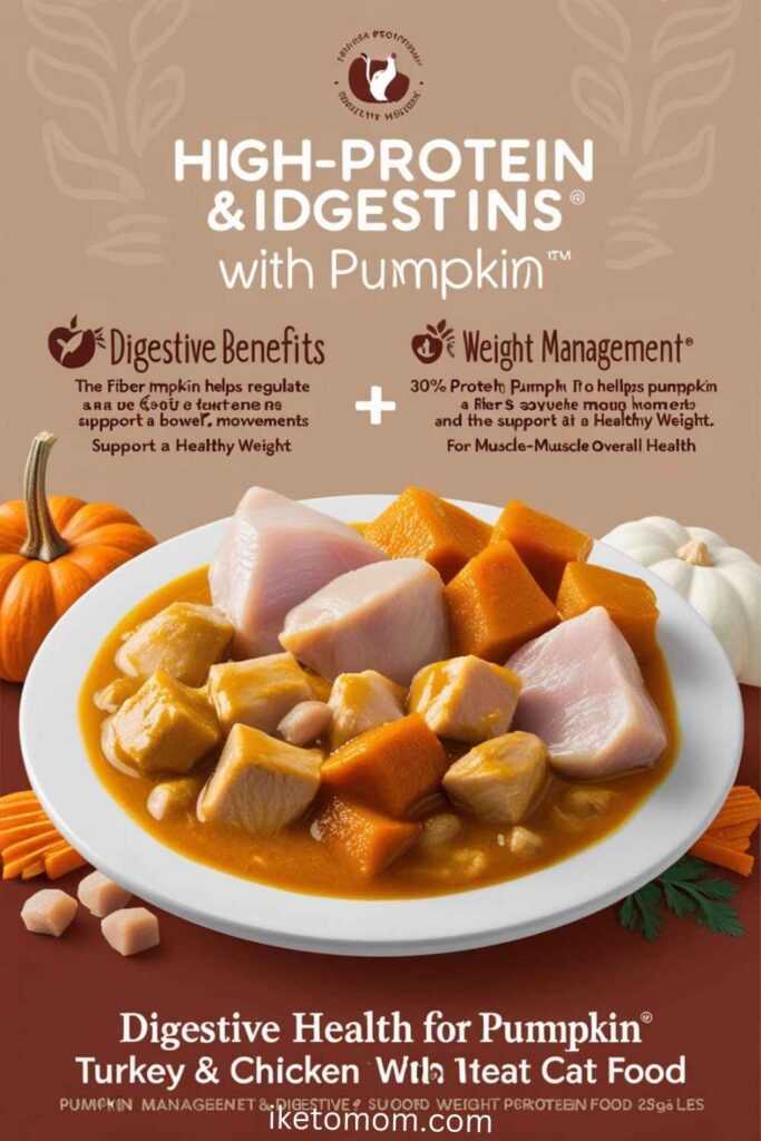 High Protein Wet Cat Food Ideas Turkey and Chicken with Pumpkin