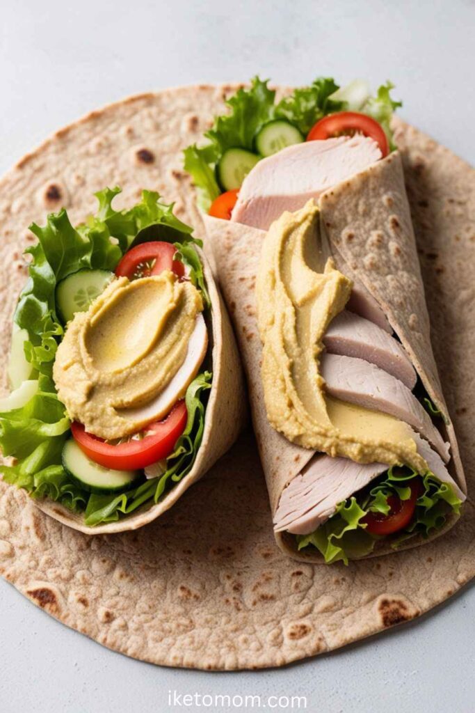 Turkey and Hummus Wrap