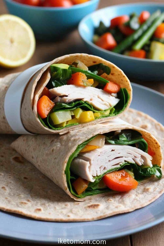 Turkey and Veggie Breakfast Wrap