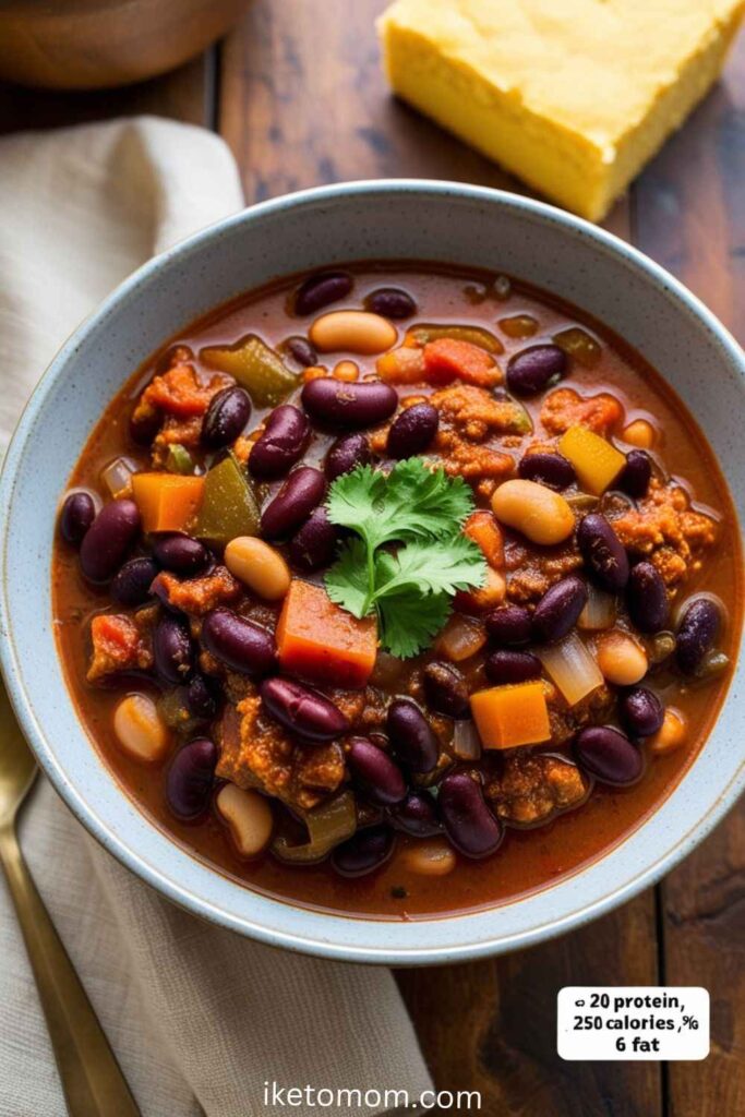 High Protein Vegan Foods Ideas Vegan Chili with Beans