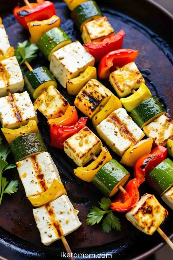 High-Protein Vegetarian Foods Recipes Vegetable and Paneer Skewers