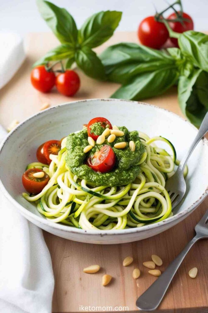 Zucchini Noodles with Pesto