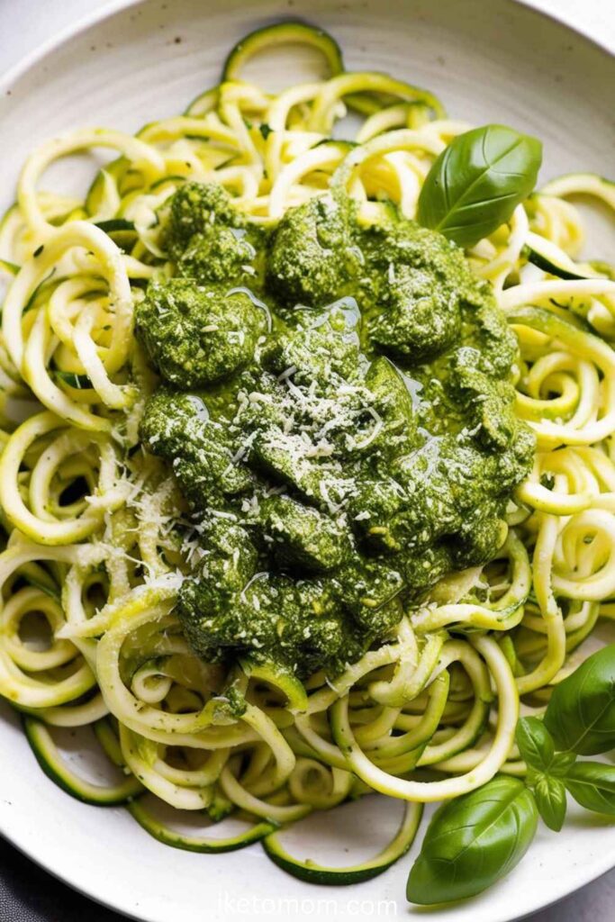 Zucchini Noodles with Pesto