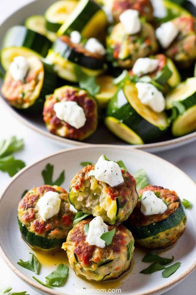 Zucchini and Ricotta Meatballs