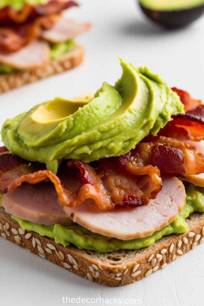 Avocado and Turkey Bacon Sandwich