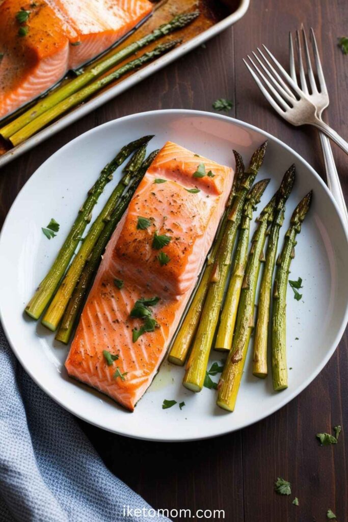 Baked Salmon with Asparagus