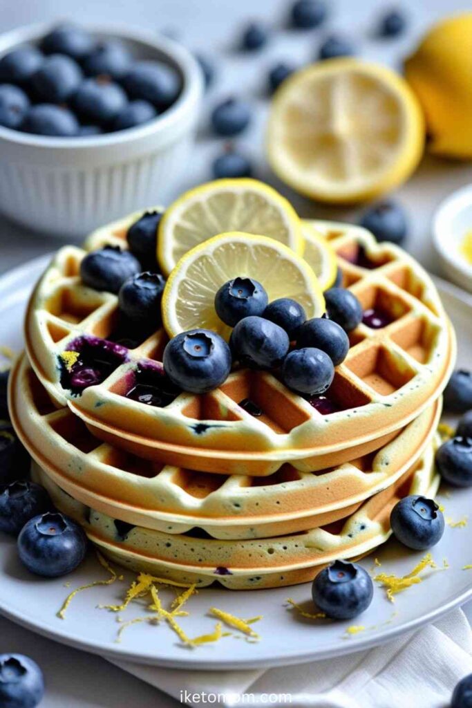 Blueberry Lemon Waffles