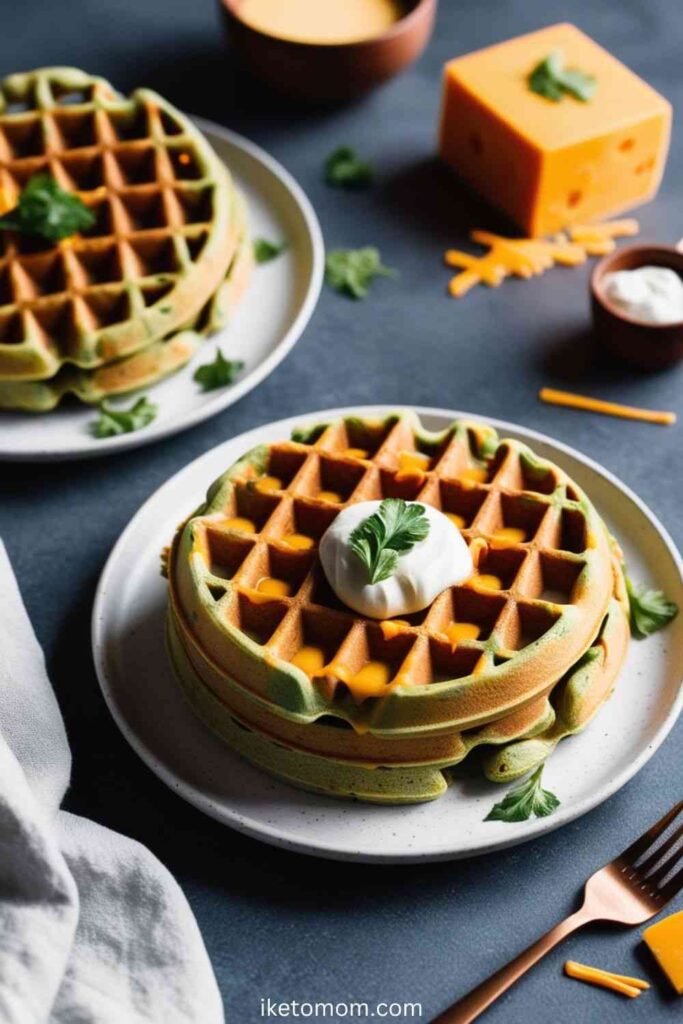 Cheesy Vegan Waffles