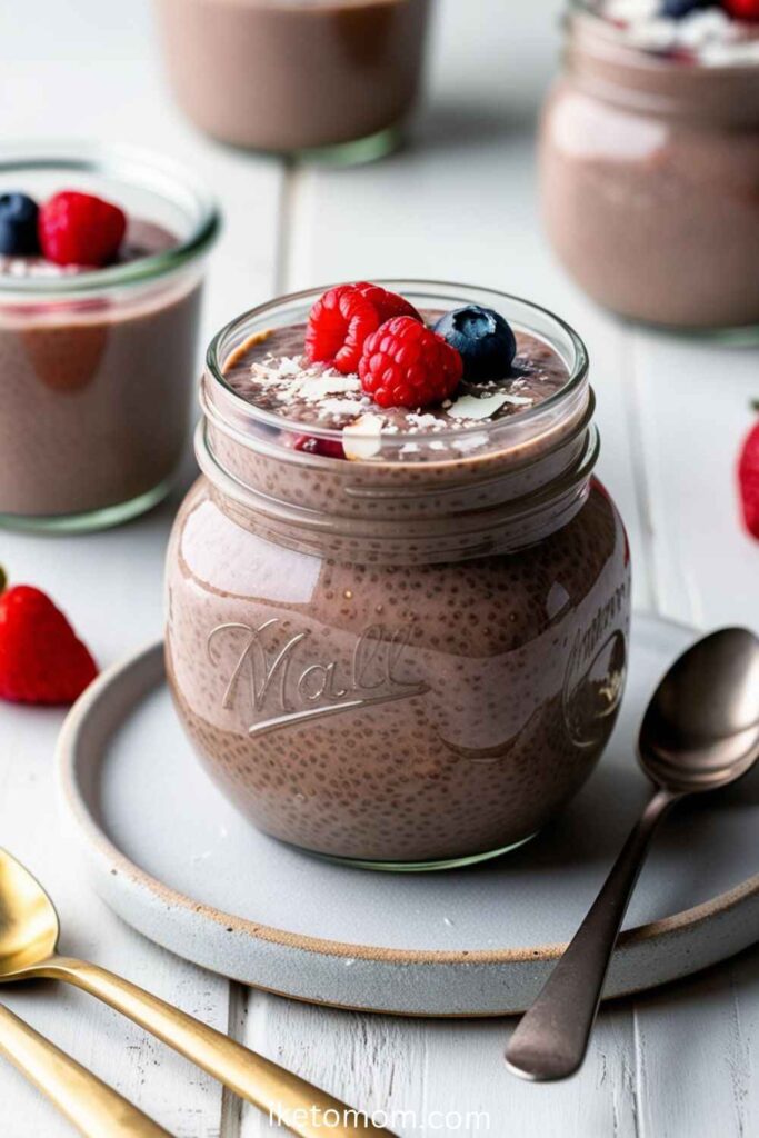 Chia Seed Pudding with Almond Milk and Protein Powder