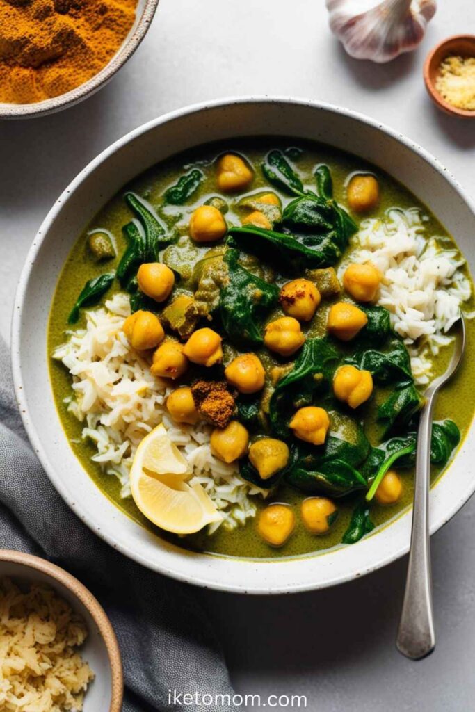 Chickpea and Spinach Curry