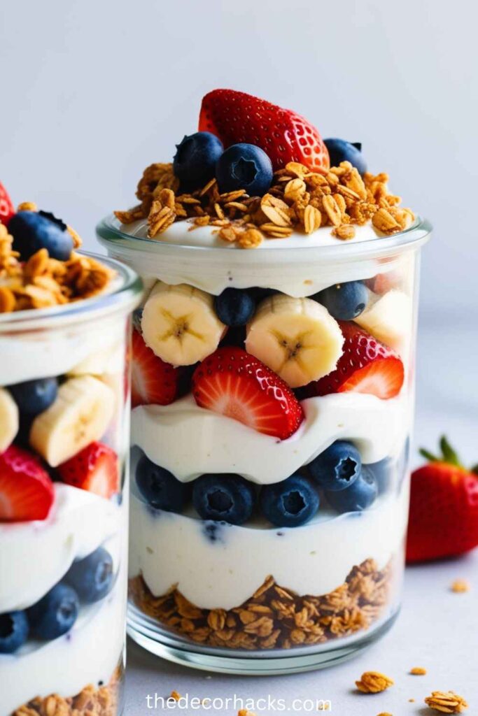 Healthy Fast Food Breakfast Ideas Greek Yogurt Parfait 