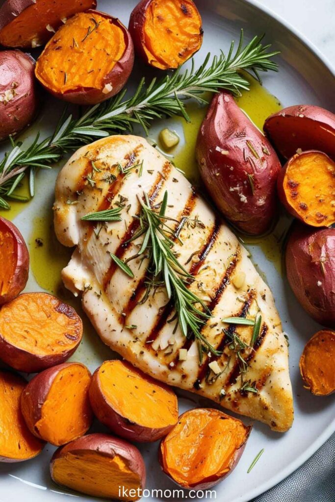 Grilled Chicken with Sweet Potato