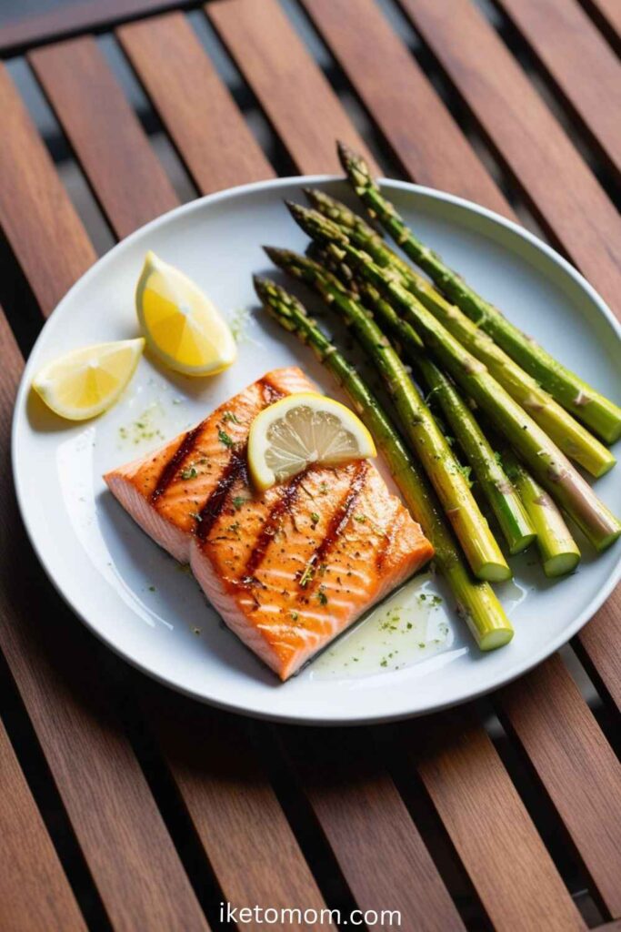 Grilled Salmon with Asparagus