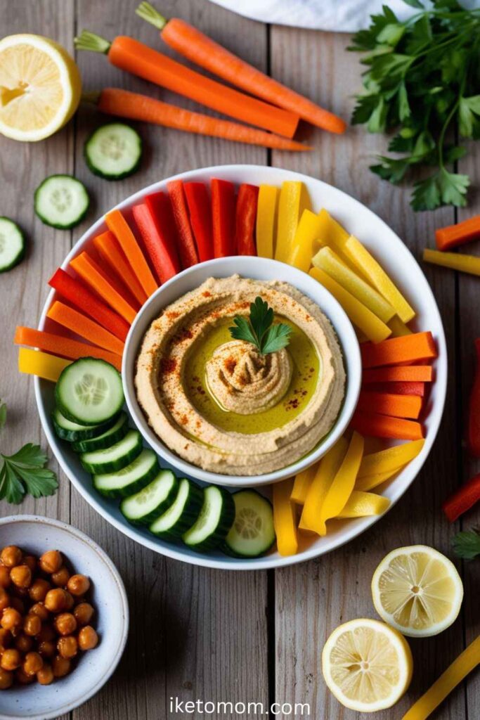 Hummus and Veggie Sticks