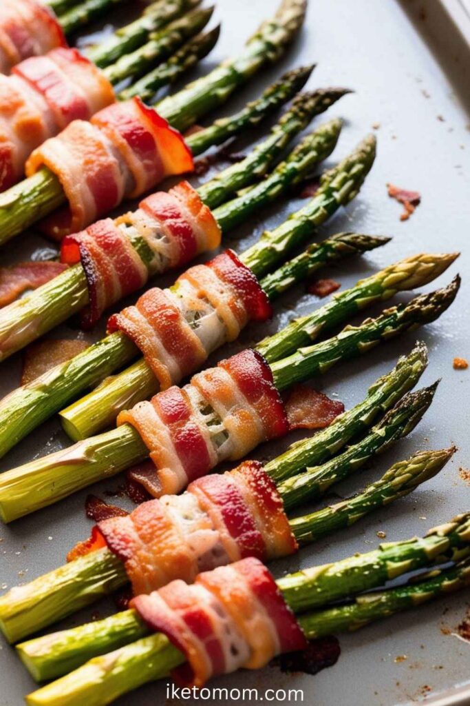 Keto Bacon-Wrapped Asparagus