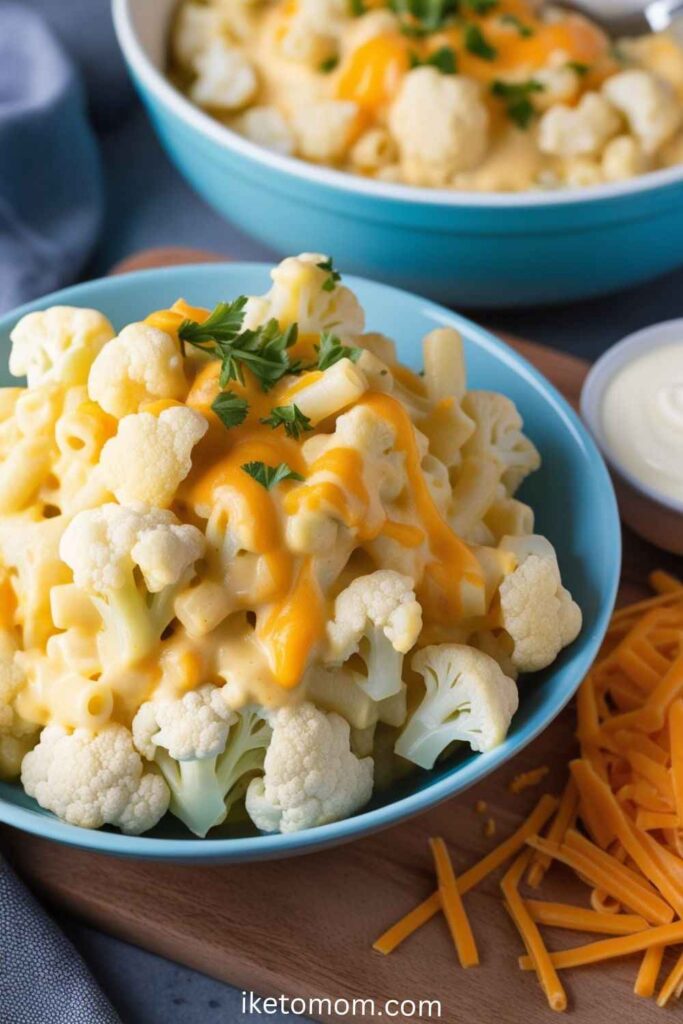 Keto Cauliflower Mac and Cheese