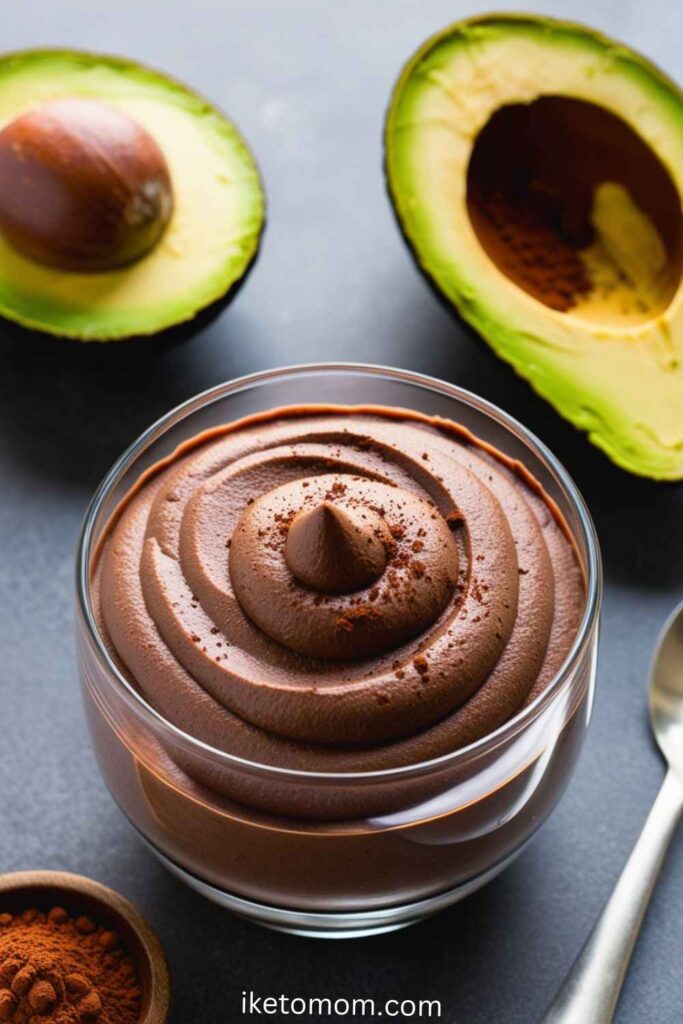 Keto Chocolate Avocado Mousse